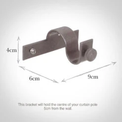 20mm Chapel Centre Bracket In Polished 6 20mm Chapel Centre Bracket In Polished -Curtain Hardware Shop 6071po 13
