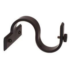 38mm Chapel Centre Bracket In Matt Black -Curtain Hardware Shop 6073mb 20