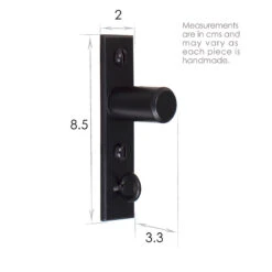 20mm Chapel Recess Bracket In Matt Black -Curtain Hardware Shop 6075mb 13
