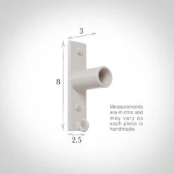 25mm Chapel Recess Bracket In Clay 6 25mm Chapel Recess Bracket In Clay -Curtain Hardware Shop 6076cl 13
