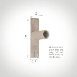 25mm Chapel Recess Bracket In Old Ivory -Curtain Hardware Shop 6076oi 13