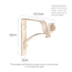 20mm Chapel Extended Bracket In Old Ivory 7 20mm Chapel Extended Bracket In Old Ivory -Curtain Hardware Shop 6078OI 13