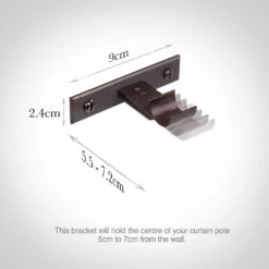 20mm Chapel Adjustable Passing Bracket In Beeswax 6 20mm Chapel Adjustable Passing Bracket In Beeswax -Curtain Hardware Shop 6090bw 13