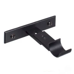 20mm Chapel Passing Bracket, Matt Black -Curtain Hardware Shop 6090mb 20