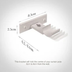 25mm Chapel Passing Bracket, Clay -Curtain Hardware Shop 6091cl 13