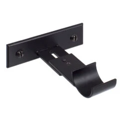 25mm Chapel Passing Bracket, Matt Black -Curtain Hardware Shop 6091mb 20