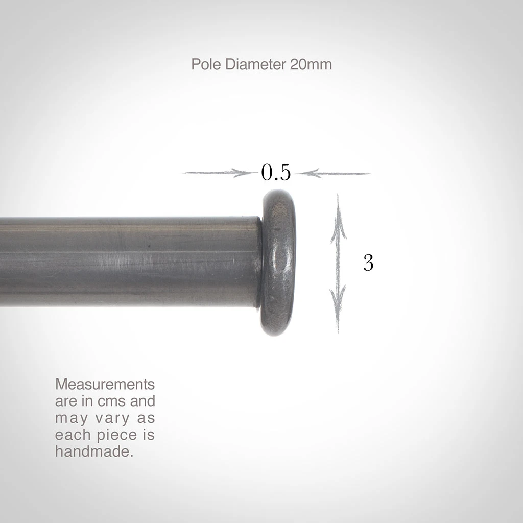 20mm Button Finial In Polished 3 20mm Button Finial In Polished - Image 3