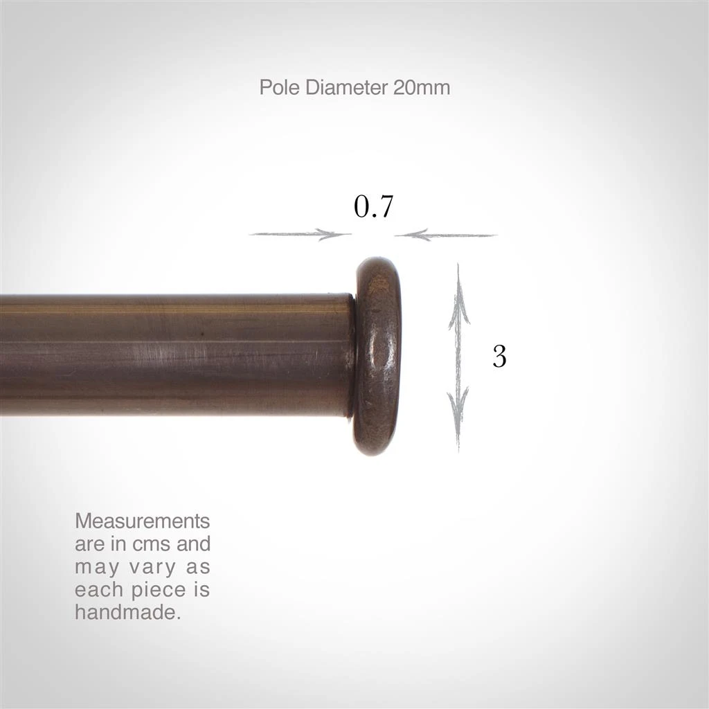 20mm Button Finial In Polished 5 20mm Button Finial In Polished - Image 5