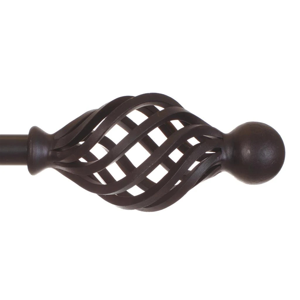 20mm Cage & Ball Finial In Beeswax 1 20mm Cage & Ball Finial In Beeswax