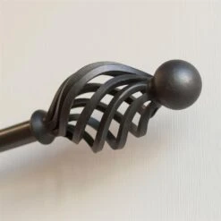 20mm Cage & Ball Finial In Beeswax 9 20mm Cage & Ball Finial In Beeswax -Curtain Hardware Shop 622bw 5