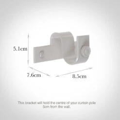 25mm Chapel Centre Bracket In Clay -Curtain Hardware Shop 6252cl 13