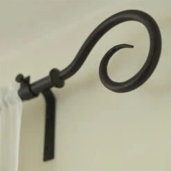 20mm Bishop's Crook Finial In Beeswax -Curtain Hardware Shop 625bw 4