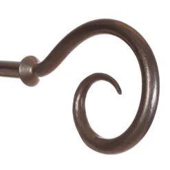 20mm Bishop's Crook Finial In Polished -Curtain Hardware Shop 625po 2