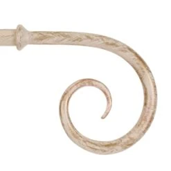 20mm Crook Finial In Old Ivory