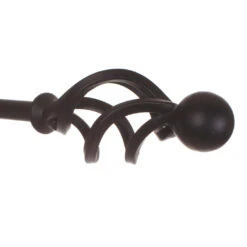 12mm Cage & Ball Finial In Matt Black -Curtain Hardware Shop 630mb 20