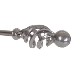 12mm Cage & Ball Finial In Mercury -Curtain Hardware Shop 630me 2