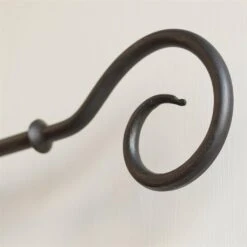 12mm Bishop's Crook Finial In Beeswax -Curtain Hardware Shop 632bw 4