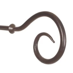 12mm Bishop's Crook Finial In Polished -Curtain Hardware Shop 632po 2