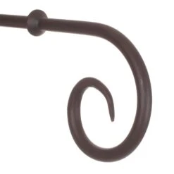 12mm Crook Finial In Beeswax -Curtain Hardware Shop 633bw 2