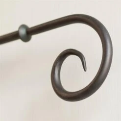 12mm Crook Finial In Beeswax -Curtain Hardware Shop 633bw 4