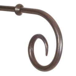 12mm Crook Finial In Polished -Curtain Hardware Shop 633po 2