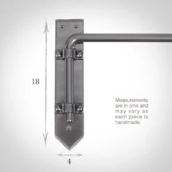 12mm Button Dormer Rod In Mercury -Curtain Hardware Shop 636aame 13