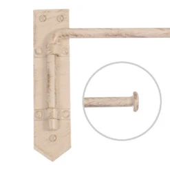 12mm Button Dormer Rod In Old Ivory -Curtain Hardware Shop 636aaoi 20