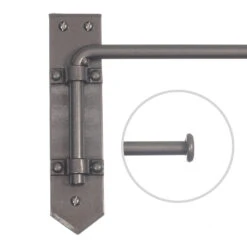 12mm Button Dormer Rod In Polished -Curtain Hardware Shop 636aapo 20