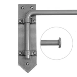 16mm Button Dormer Rod In Polished -Curtain Hardware Shop 636apo 20