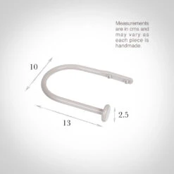 Small Button Holdback In Clay 5 Small Button Holdback In Clay -Curtain Hardware Shop 637aacl 13