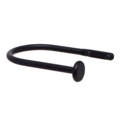 Small Button Holdback In Matt Black