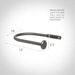 Small Button Holdback In Polished -Curtain Hardware Shop 637aapo 13