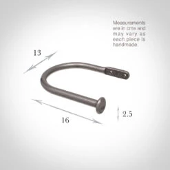 Large Button Holdback In Polished 5 Large Button Holdback In Polished -Curtain Hardware Shop 637apo 13