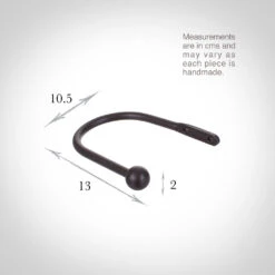 Small Cannonball Holdback In Beeswax -Curtain Hardware Shop 637bbbw 13