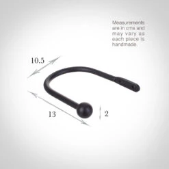 Small Cannonball Holdback In Matt Black 5 Small Cannonball Holdback In Matt Black -Curtain Hardware Shop 637bbmb 13