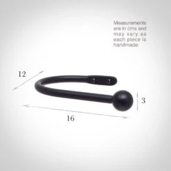 Large Cannonball Holdback In Matt Black 5 Large Cannonball Holdback In Matt Black -Curtain Hardware Shop 637bmb 13