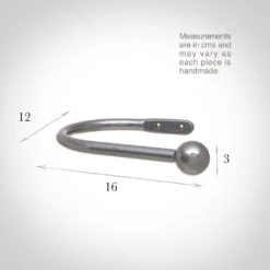 Large Cannonball Holdback In Mercury 5 Large Cannonball Holdback In Mercury -Curtain Hardware Shop 637bme 13