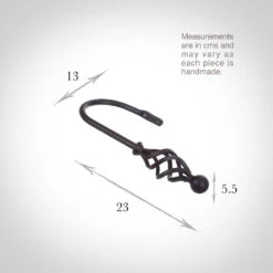 Large Cage & Ball Holdback In Beeswax -Curtain Hardware Shop 637cbw 13