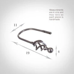 Small Cage & Ball Holdback In Polished -Curtain Hardware Shop 637ccpo 13