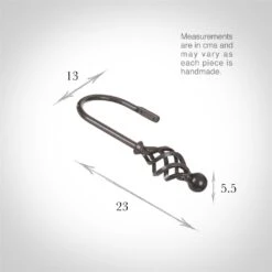 Large Cage & Ball Holdback In Polished -Curtain Hardware Shop 637cpo 13