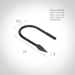 Small Spear Holdback In Matt Black 5 Small Spear Holdback In Matt Black -Curtain Hardware Shop 637ddmb 13