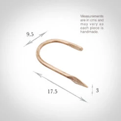 Large Spear Holdback In Old Ivory -Curtain Hardware Shop 637doi 13