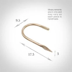 Large Spear Holdback In Old Ivory -Curtain Hardware Shop 637doi 2