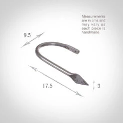 Large Spear Holdback In Polished -Curtain Hardware Shop 637dpo 13