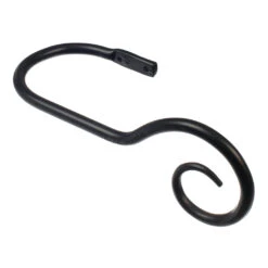 Large Bishop's Crook Holdback (Right Side) In Matt Black