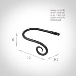 Small Crook Holdback (Right Side) In Beeswax 5 Small Crook Holdback (Right Side) In Beeswax -Curtain Hardware Shop 637ggbw 13