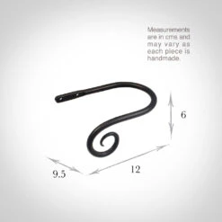 Small Crook Holdback (Left Side) In Beeswax 5 Small Crook Holdback (Left Side) In Beeswax -Curtain Hardware Shop 637gglbw 13