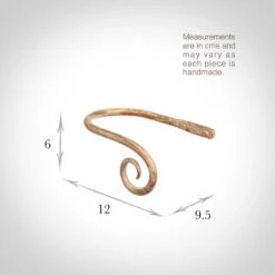 Small Crook Holdback (Right Side) In Old Ivory 5 Small Crook Holdback (Right Side) In Old Ivory -Curtain Hardware Shop 637ggoi 13