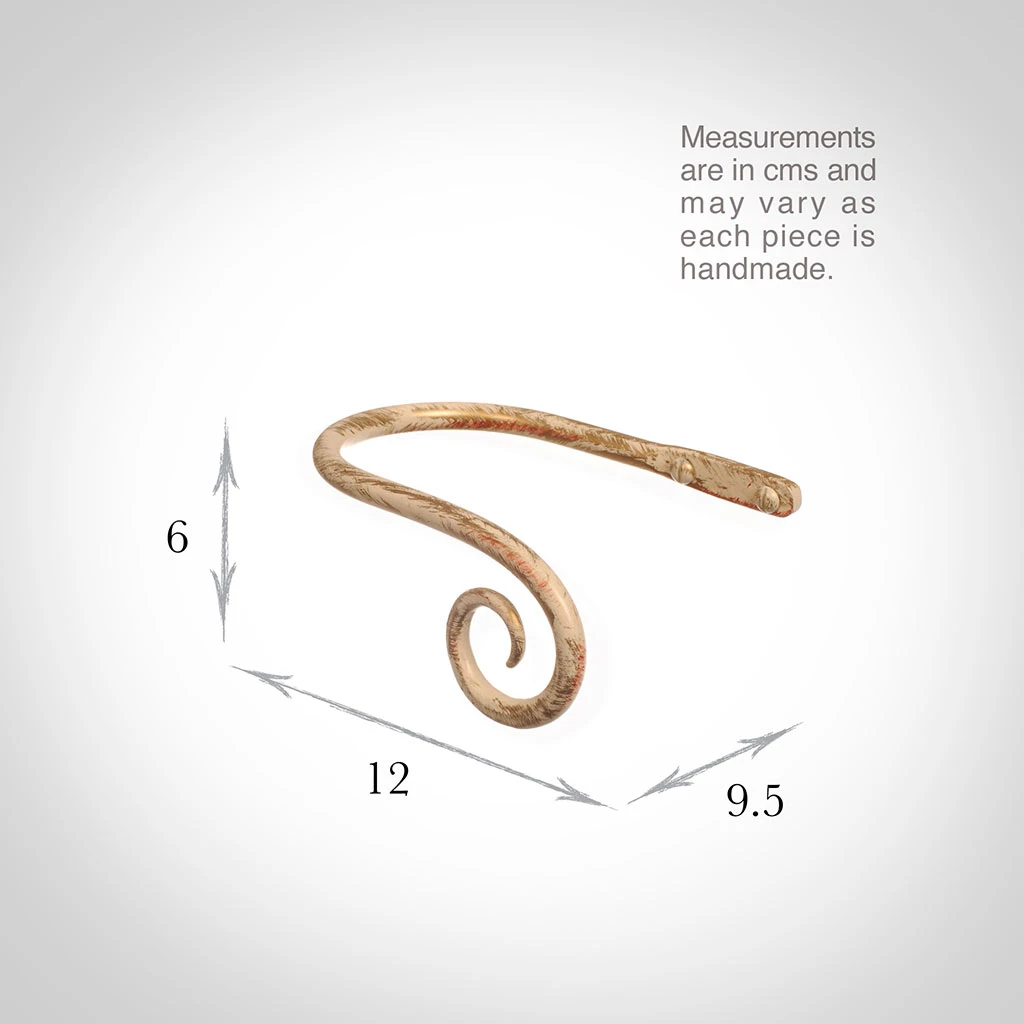 Small Crook Holdback (Right Side) In Old Ivory 3 Small Crook Holdback (Right Side) In Old Ivory - Image 3