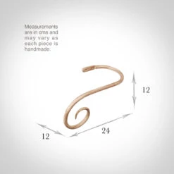 Large Crook Holdback (Left Side) In Old Ivory -Curtain Hardware Shop 637gloi 13